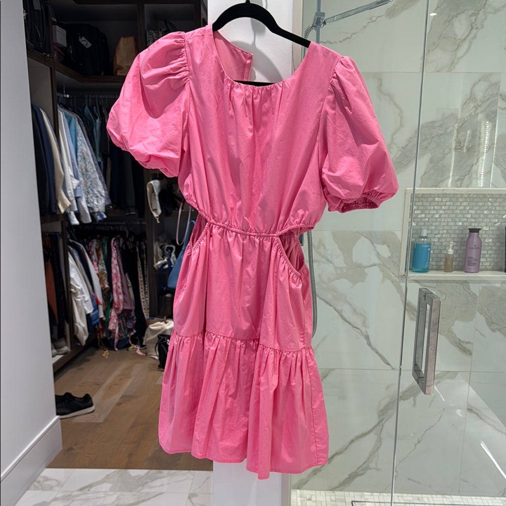 Line & Dot Vibrant Pink Garment